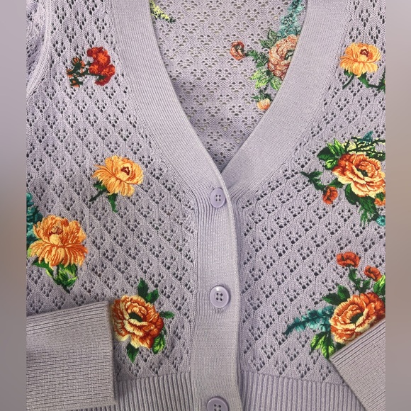 alice + olivia
Morita Floral Puff Sleeve Cardigan - Picture 10 of 16